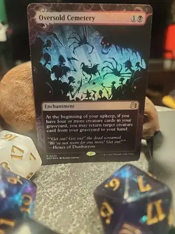 MTG Oversold Cemetery - Foil art - WOE Enchanted Tales #0033 - Image 1