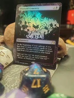 MTG Oversold Cemetery - Foil art - WOE Enchanted Tales #0033 - Image 2