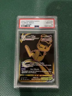 Pokemon Lost Origin Mew VMAX TG30 Secret Rare PSA 10 Holo EN - Image 1