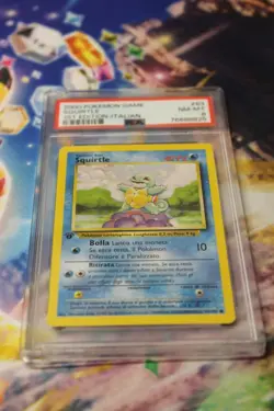 2000 POKEMON BASE SET 1ST EDITION - ITALIAN #63 SQUIRTLE PSA 8 - Image 1