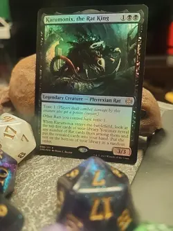 MTG Karumonix, the Rat King - Foil art - ONE #098/271 - Image 2