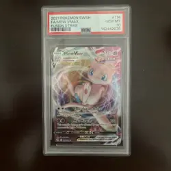 Pokemon TCG Mew VMAX 114/264 Ultra Rare Fusion Strike PSA 10 - Image 1
