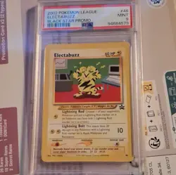 Pokemon 2002 Black Star Promo Electabuzz #46 PSA 9 Pokemon League English - Image 1