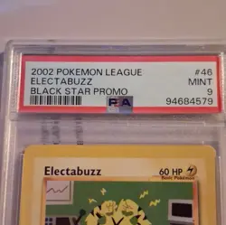 Pokemon 2002 Black Star Promo Electabuzz #46 PSA 9 Pokemon League English - Image 2