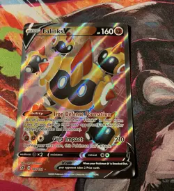 Pokemon TCG Falinks V Rebel Clash 185/192 Holo Full Art - Image 1