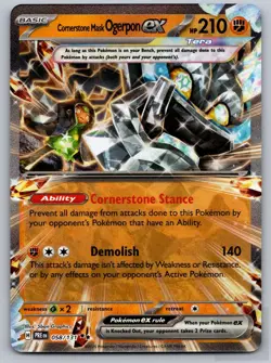 Cornerstone Mask Ogerpon ex 058/131 Holo Prismatic Evolutions Pokemon NM - Image 1