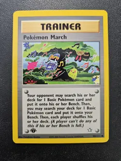 Pokemon 1st Edition Neo Genesis Pokemon March 102/111 EXC-NEAR MINT Komiya - Image 1