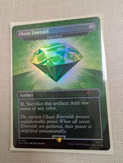 Green Chaos Emerald 7031 (Lotus petal) - MTG, Secret Lair - Image 1