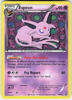 Pokemon Espeon BW92 Holo Promo Black And White Promo Pokemon Lightly Played - Image 1