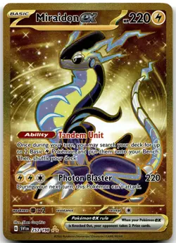 Miraidon ex 253/198 Hyper Rare Scarlet & Violet Pokemon Near Mint - Image 1