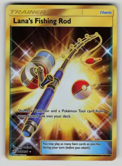 Lana's Fishing Rod 266/236 Cosmic Eclipse Pokemon NM - Image 1