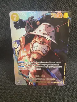 One Piece OP16 THE TIME OF BATTLE Bartholomew Kuma SP EB04-054 R English NM - Image 1