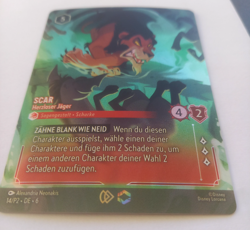 Disney Lorcana Karte Scar - Herzloser Jager 14/P2 Promo Enchanted Deutsch 6AZS - Image 2