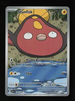 Stunfisk 118/086 Holo Illustration Rare White Flare Pokemon Cards - Image 1