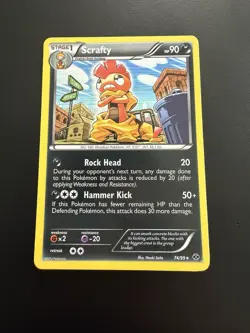 Scrafty 74/99 Pokemon Card Next Destinies Holo - Image 1