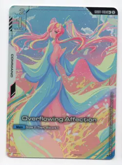 Gundam Card Game: Newtype Rising *Foil* Overflowing Affection (GD01-118) U+ - Image 1