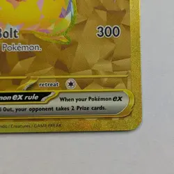 Pikachu EX 247/191 Sv08: Surging Sparks Holo Gold Hyper Rare Card Very Clean ! - Image 3