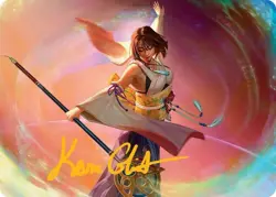 Yuna, Grand Summoner (22/53) - Gold Stamped Signature NM (Art Card) [Magic MTG] - Image 1