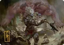 Kimahri, Valiant Guardian (29/53) - Gold Stamped Signature NM (Art Card) [MTG] - Image 1