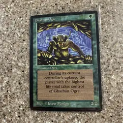 Magic the Gathering ~ MTG ~ 1x Ghazban Ogre ~ M/NM ~ Arabian Nights - Image 1