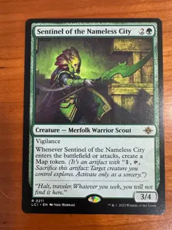 SENTINEL OF THE NAMELESS CITY 211 PROMO PACK: THE LOST CAVERNS OF IXALAN MTG NM - Image 1