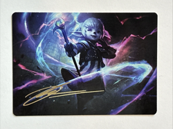 MTG FINAL FANTASY ART GOLD STAMP SIGNATURE 16/53 SHANTOTTO, TACTICIAN MAGICIAN - Image 1