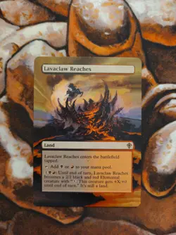 Magic the Gathering Lavaclaw Reaches #2 Hand Painted Unique Custom MTG Alter - Image 1