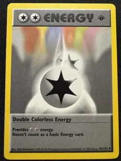 Pokemon Double Colorless Energy 1st Edition Base Set (096/102) WOTC 1999 - Image 3