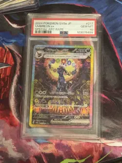PSA 10 Umbreon ex 217/187 Japanese SV8a Terastal Fest ex SAR Holo 2024 - Image 1