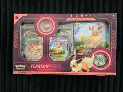 Pokemon TCG Flareon VMAX Premium Collection Box 2022 Factory Sealed - Image 1