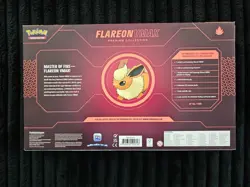 Pokemon TCG Flareon VMAX Premium Collection Box 2022 Factory Sealed - Image 2