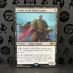 1x Knight of the Ebon Legion NM-Mint, English Core Set 2020 MTG Magic - Image 1