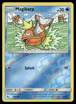 Magikarp Hidden Fates 15/68 Light Play Reverse Holo Common Pokemon TCG - Image 1