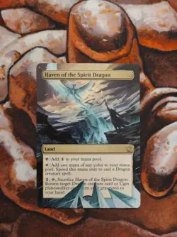 Magic the Gathering Haven of the Spirit Dragon #3 Hand Painted Custom MTG Alter - Image 1