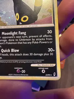 Pokemon Umbreon 22/95 Call of Legends Holo Rare NM/LP - Image 5