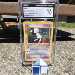 Wizards of the Coast Pokemon Mew Black Star Promo #9 Holo CGC 10 Pokemon League - Image 1