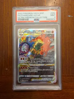 2022 Pokemon SWSH BSP Ultra Premium Collection #262 FA/Charizard VSTAR PSA 9 - Image 1