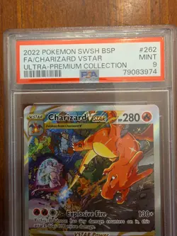 2022 Pokemon SWSH BSP Ultra Premium Collection #262 FA/Charizard VSTAR PSA 9 - Image 2
