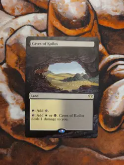 Magic the Gathering Caves of Koilos #4 Hand Painted Unique Custom MTG Alter - Image 1