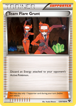 Team Flare Grunt 129/146 UC XY Pokemon NM/M - Image 1