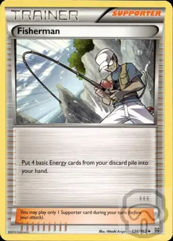 Fisherman 136/162 UC BREAKthrough Pokemon NM/M - Image 3
