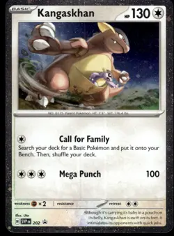 Kangaskhan (Cosmos Holo) 202 Holo Scarlet & Violet Promo Pokemon Holo LP - Image 1