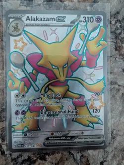 Alakazam EX 215/091 Pokemon SV: Paldean Fates Shiny Ultra Rare - Image 1