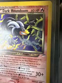 Pokemon Dark Houndoom Neo Destiny 7/105 Holo Rare SWIRL - Image 4
