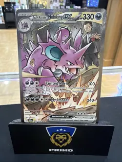 Pokemon Team Rocket's Nidoking ex 233/182 Special Illustration Rare – NM - Image 1