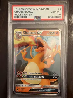 2019 POKEMON SUN & MOON HIDDEN FATES #9 CHARIZARD GX PSA 10 🔥🔥 - Image 1