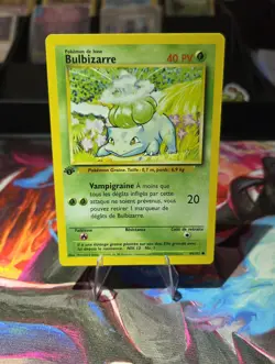 1999 Pokemon FRENCH 1st Edition Base Set Bulbizarre-Bulbasaur 44/102 NM - Image 1