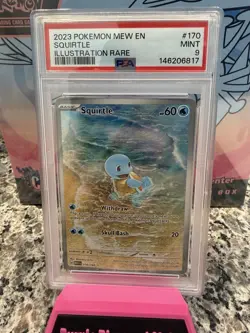 Pokemon TCG Squirtle 170/165 SV 151 Illustration Rare Holo PSA 9 Graded - Image 1