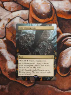 Magic the Gathering Ally Encampment #5 Hand Painted Unique Custom MTG Alter - Image 1