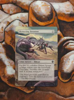 Magic the Gathering Skittering Invasion #3 Hand Painted Unique Custom MTG Alter - Image 1
